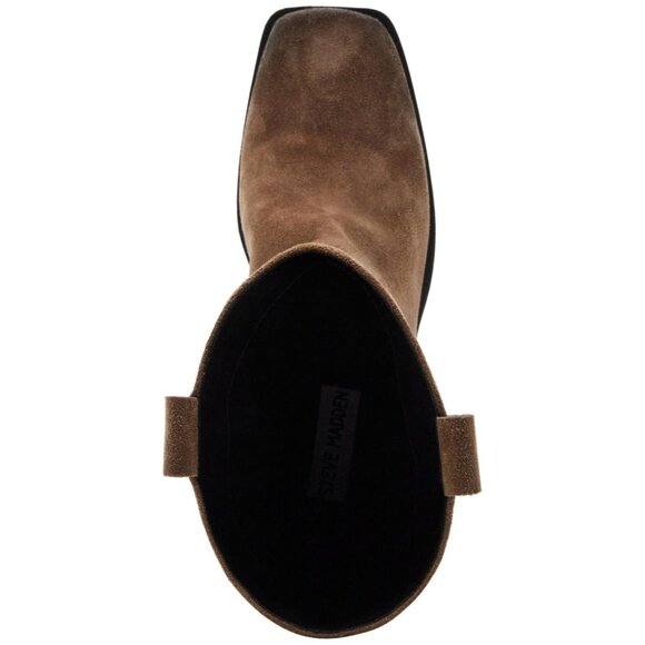 Steve Madden Womens Square Toe Ruskin Tall Engineer Booties Brown Size 6.5M NIB - Picture 4 of 6